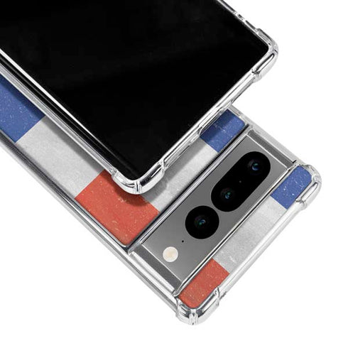 Dominican Republic Flag Faded Google Pixel 7 Pro Clear Case